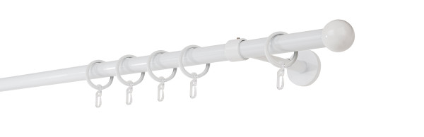 20mm,1-läufig,Rohr,Wandträger wire 14cm,Endstück ball