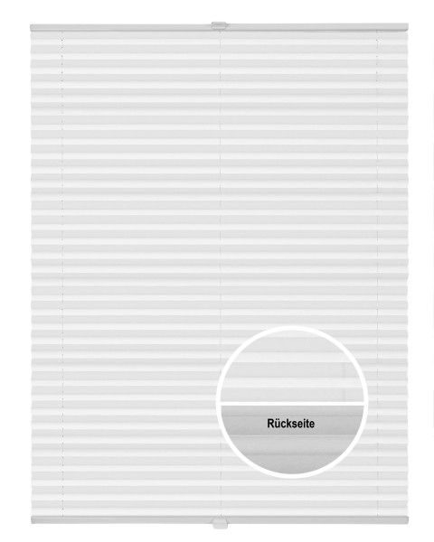 Plissee Thermo Basic verspannt Klemmfix, ohne Bohren