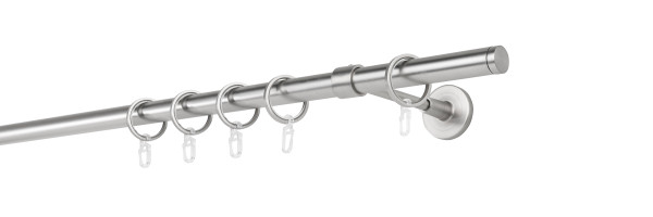 20mm,1-läufig,Rohr,Wandträger wire 14cm,Endstück match