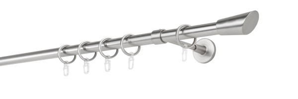20mm,1-läufig,Rohr,Wandträger wire 14cm,Endstück rag
