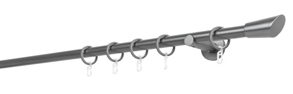 20mm,1-läufig,Rohr,Wandträger 6,5cm,Endstück rag