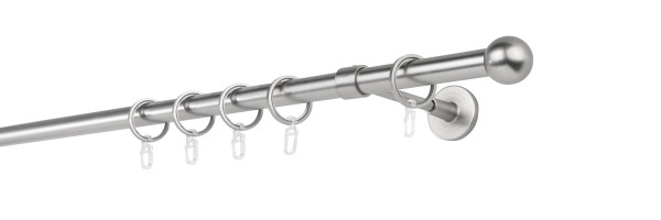 20mm,1-läufig,Rohr,Wandträger wire 14cm,Endstück ball