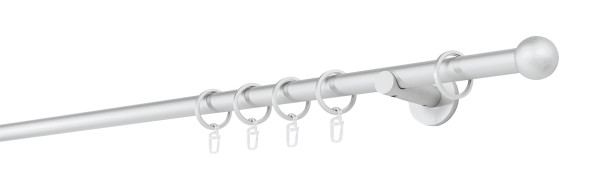 20mm,1-läufig,Rohr,Wandträger 6,5cm,Endstück ball