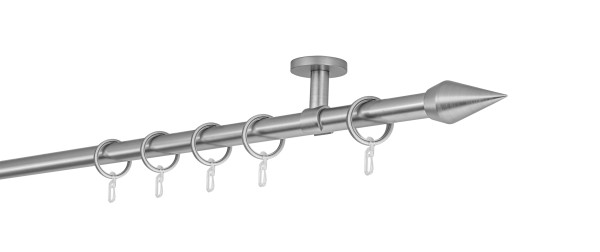 20mm,1-läufig,Rohr,Deckenträger classic,Endstück point