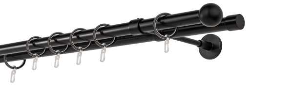 20mm,2-läufig,Rohr,Do-Wandträger wire 20cm,Endstück ball