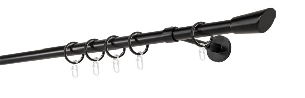20mm,1-läufig,Rohr,Wandträger wire 14cm,Endstück rag