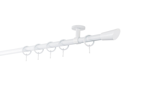 20mm,1-läufig,Rohr,Deckenträger classic,Endstück rag