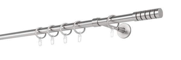 20mm,1-läufig,Rohr,Wandträger wire 14cm,Endstück rillcube