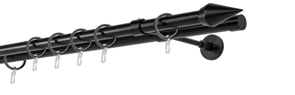 20mm,2-läufig,Rohr,Do-Wandträger wire 20cm,Endstück point