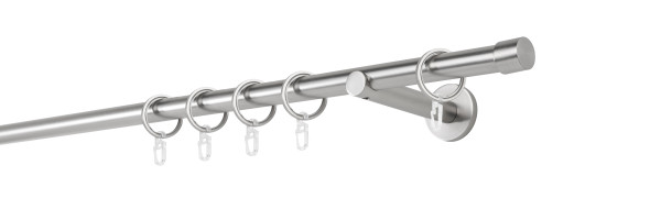 20mm,1-läufig,Rohr,Wandträger 12cm,Endstück cap
