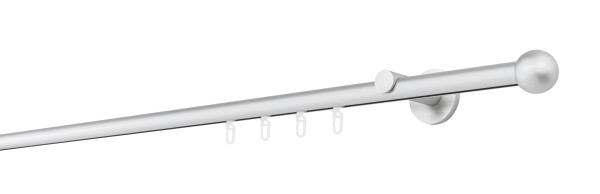 20mm,1-läufig,Profil,Wandträger 6,5cm,Endstück ball