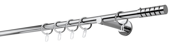20mm,1-läufig,Rohr,Wandträger 12cm,Endstück rillcube