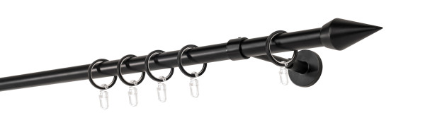 20mm,1-läufig,Rohr,Wandträger wire 14cm,Endstück point