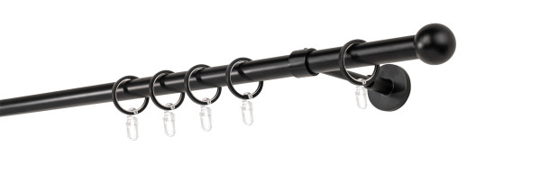 20mm,1-läufig,Rohr,Wandträger wire 14cm,Endstück ball