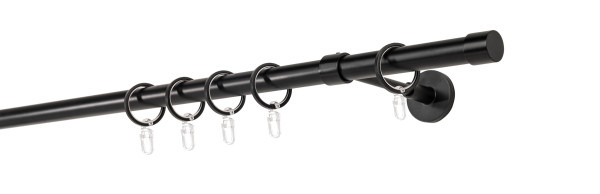 20mm,1-läufig,Rohr,Wandträger wire 14cm,Endstück cap