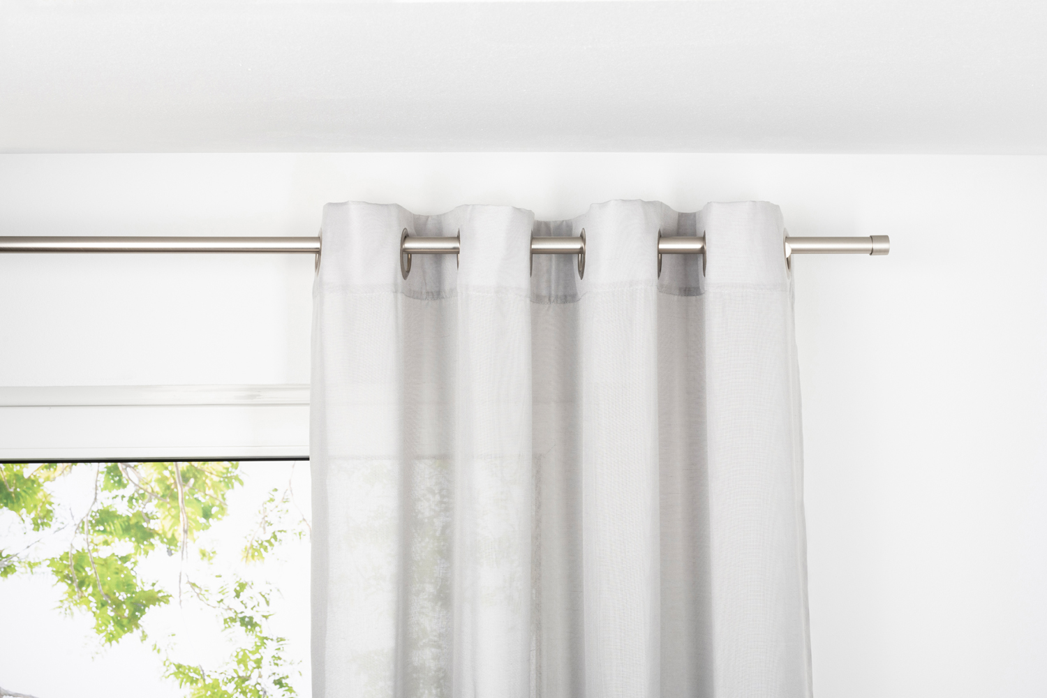 Blickdicht Vorhänge Set | 1er Breeze Ösenvorhang Ösenschal | | Metablo