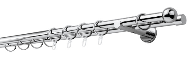 20mm,2-läufig,Rohr,Do-Wandträger 12cm,Endstück ball